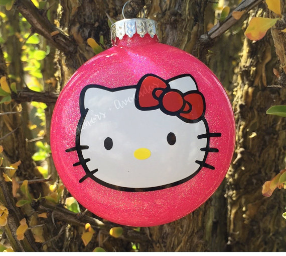 Christmas hello kitty basket