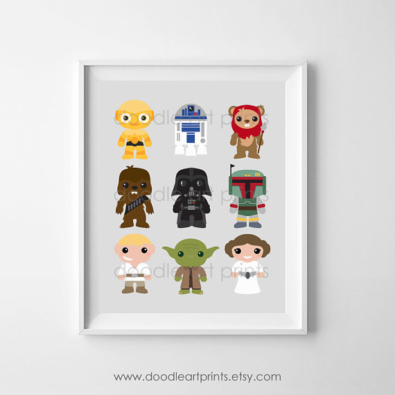 11 Adorable Star Wars Nursery Prints