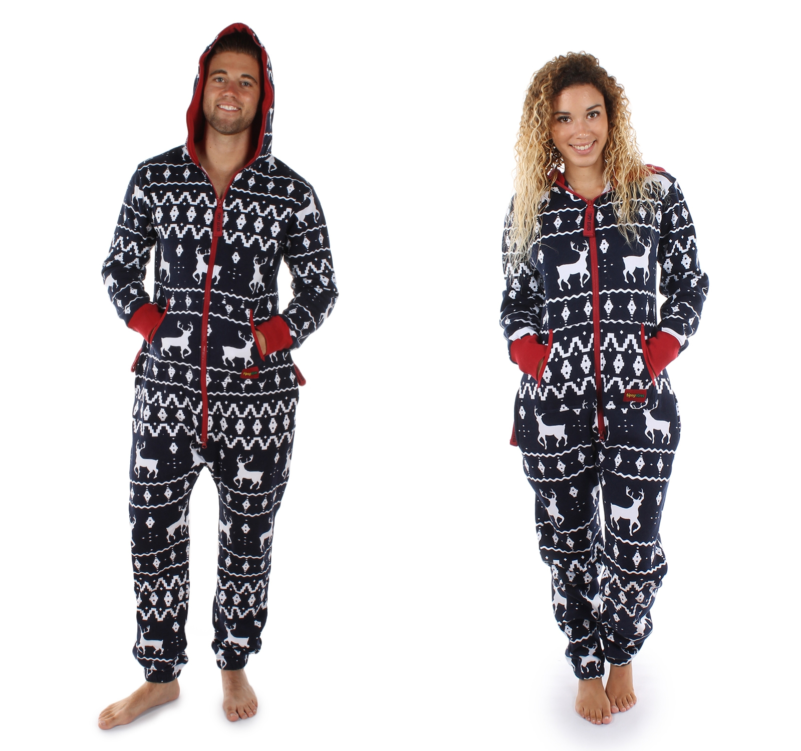 bestsalejumpsuitchristmasbluereindeerjumpsuit Walyou