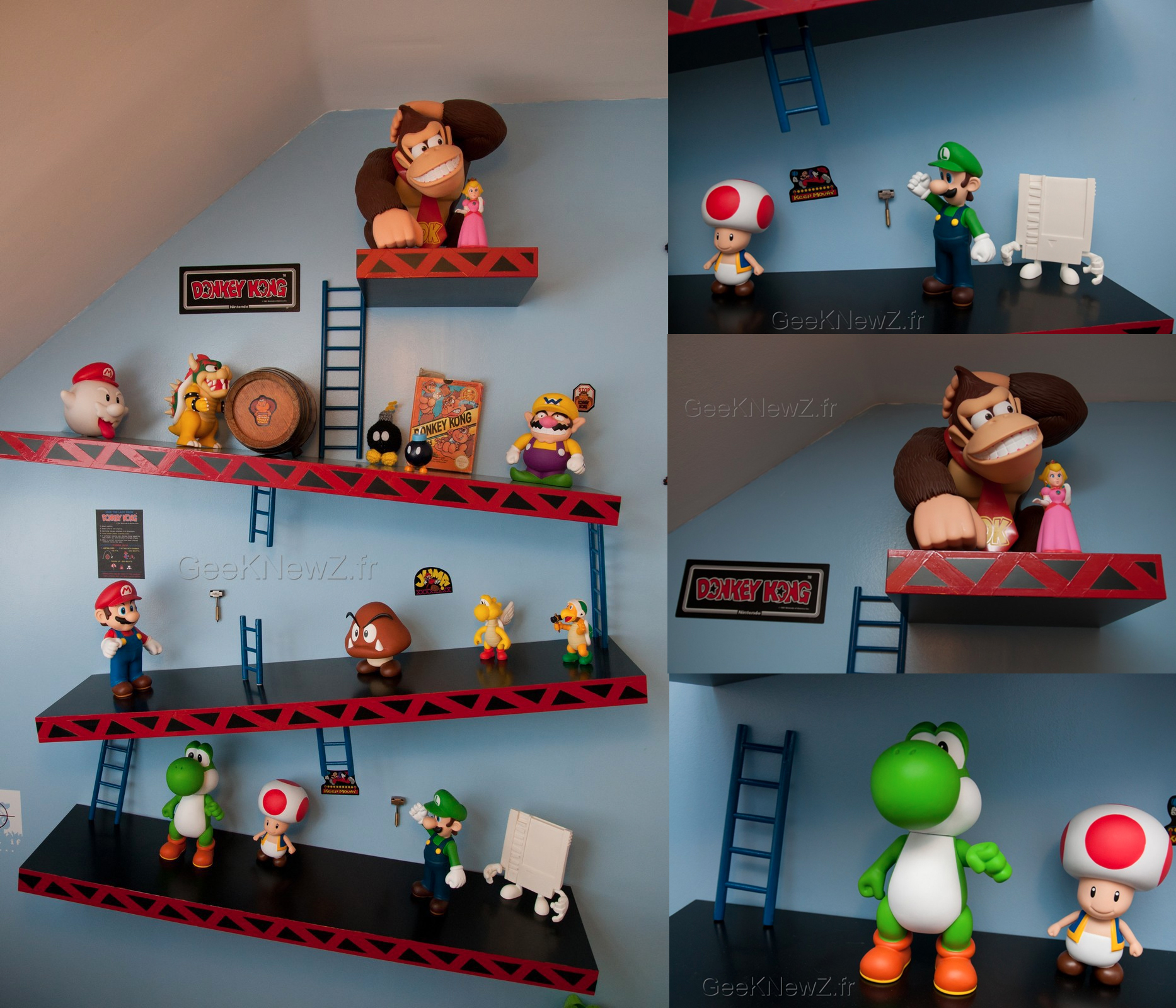 Super Luca Nintendo Room Donkey Kong Shelves Walyou