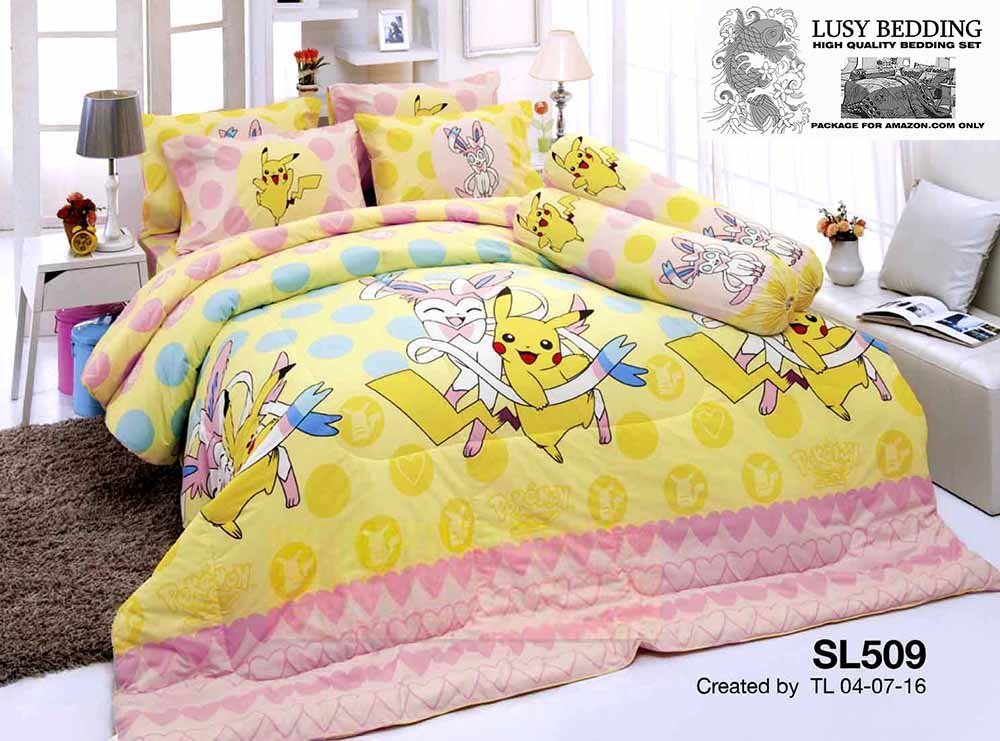 Pikachu Bedding Set For Girls Walyou