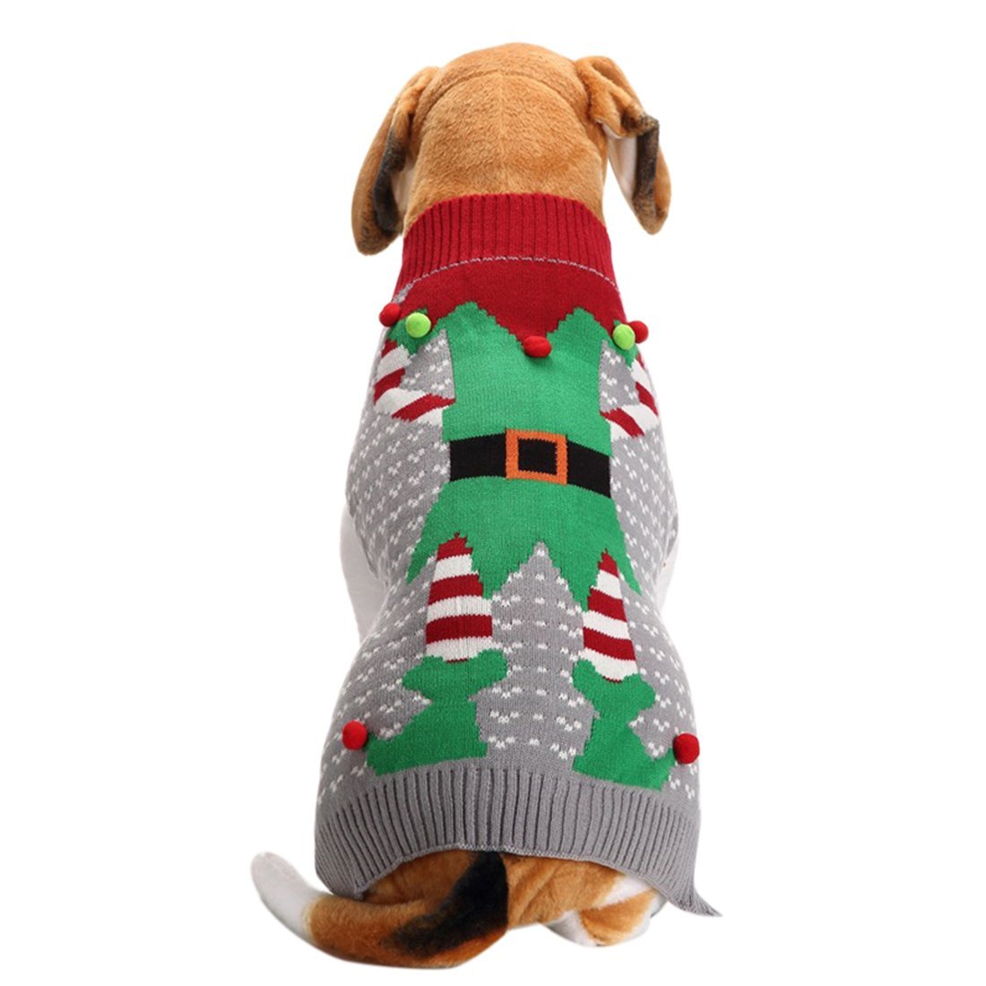 Elf Ugly Christmas Sweater for Dogs - Walyou