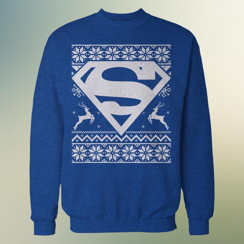 superman holiday sweater