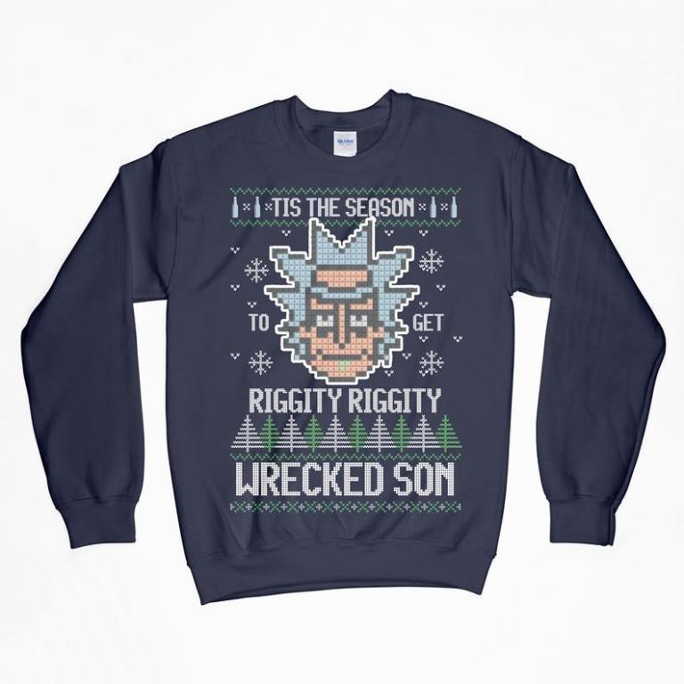 Best 18 Rick And Morty Ugly Christmas Sweaters Walyou 6781