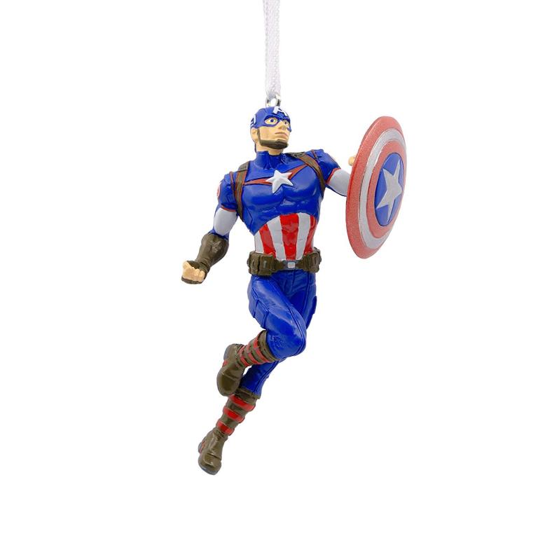 captain america christmas tree ornament