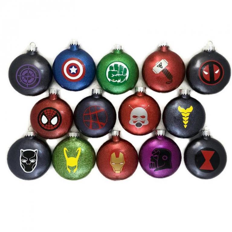 marvel tree ornaments