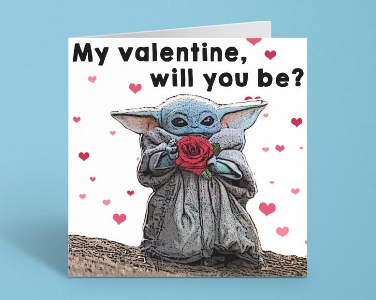 15 Ridiculously Cute Baby Yoda Valentine's Day Cards - Walyou