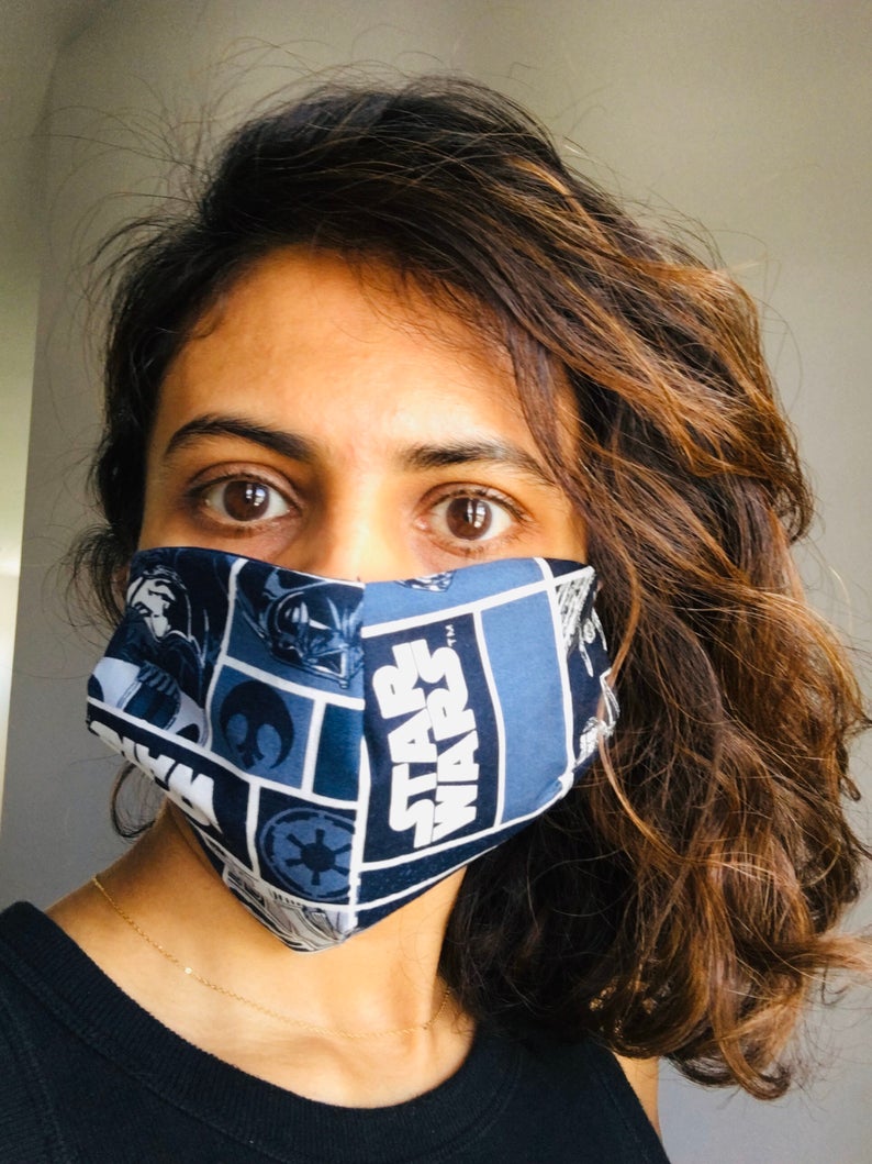 Blue Star Wars Face Mask Walyou