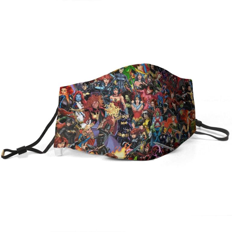 thumbnail image 2 of Fashion Ironman Superhero Face Mask - Washable, Adjustable, Filter Pocket (Unisex Adult) 2 of 6